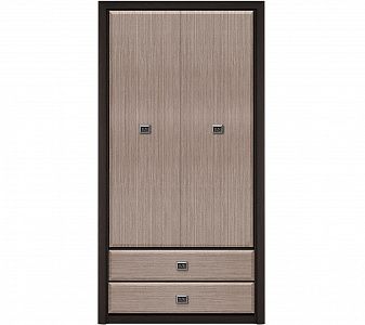 Шкаф платяной Коен SZF 2D2S Венге/Штрокс (NEW)