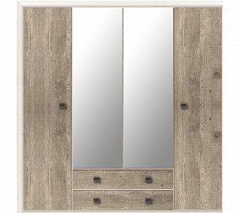 Шкаф платяной Коен SZF4D2S ясень снежный